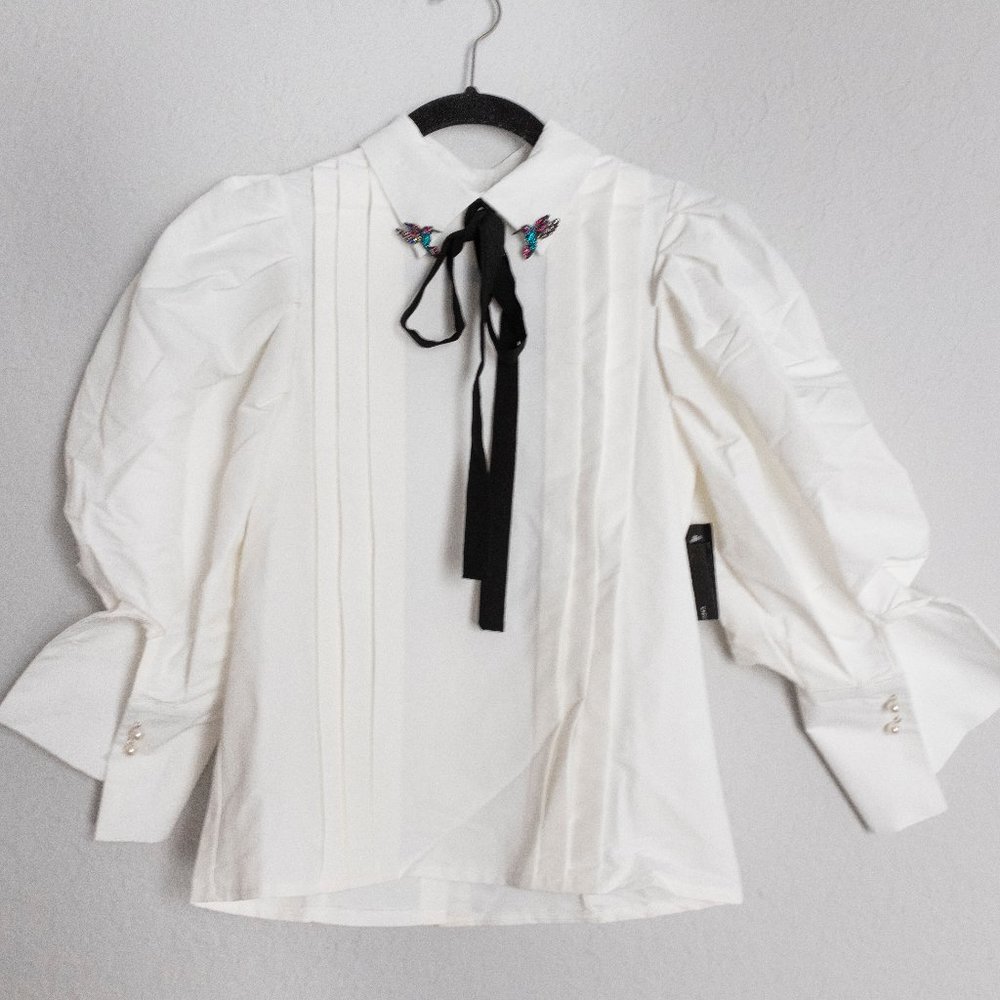 Sister Jane Ivory Hummingbird Blouse